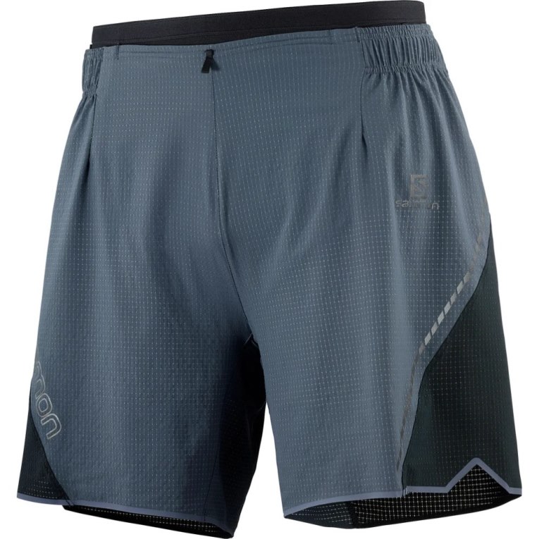 Dark Grey / Black Salomon Sense Aero 7'' Men's Shorts | IE NM0976